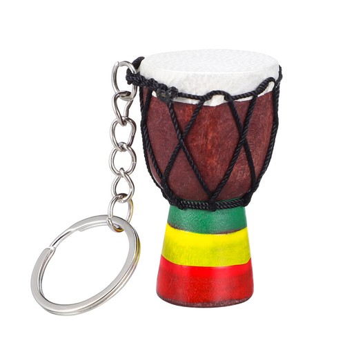 African drum key holder - african,