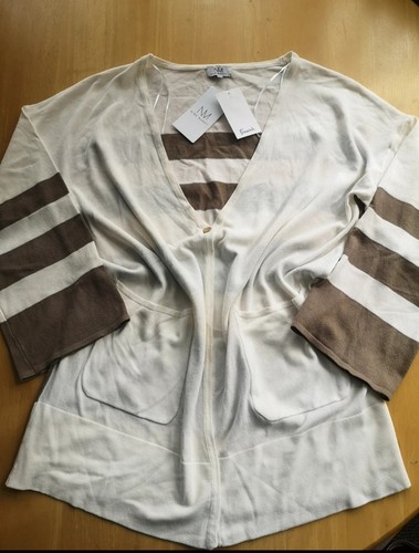 Bnwt nina murati cream - nina, cream/brown