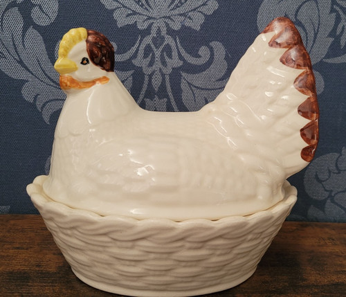 Vintage chicken nest egg - vintage,