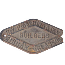 Original Railway WAGON Plate