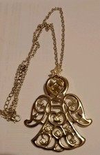 Fabulous Vtge Angel Pendant By