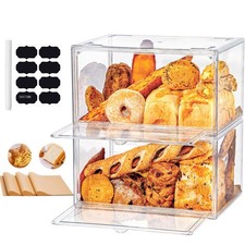 Wuciray large clear bread bin - large,