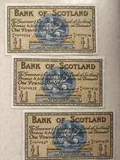 Bank scotland 1959 1 - 3x,