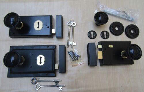 Victorian style 1900s rim lock - style,