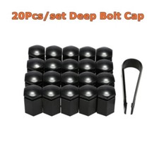 20X 17mm Black Wheel Nut Covers Deep Bolt Cap fit for VAUXHALL ASTRA CORSA COMBO