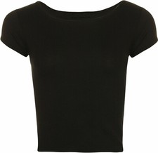 Ladies round neck stretch - round,