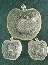 3x Ravenhead bowls Apple Glass