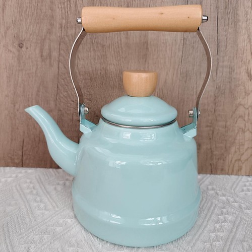 Enamel tea kettle coffee pot - enamel,