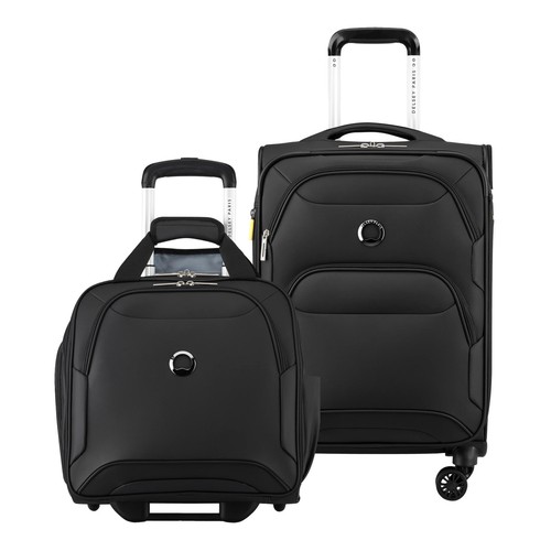 Delsey black piece luggage - delsey, 2-piece