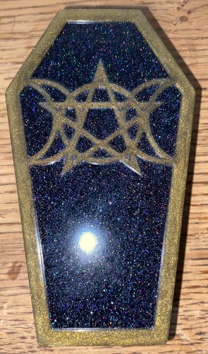 Handmade coffin box - ., black