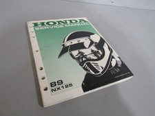 1989 honda nx125 oem genuine - honda,