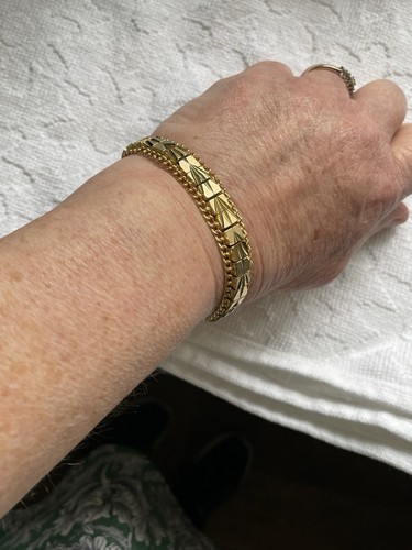 9ct rolled gold bracelet - rolled,