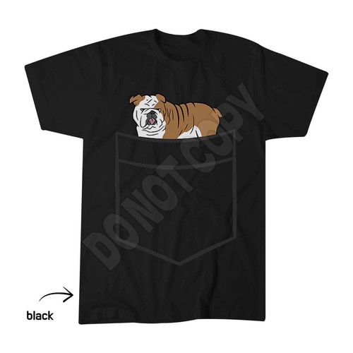 English bulldog dog pocket - bulldog,