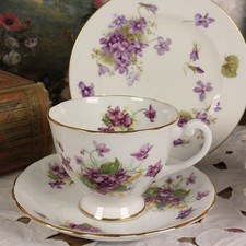 Windsor Bone China Violets Cup