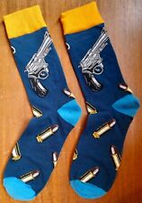 Novelty Revolver Socks Gun Handgun Bullets Weapon Pistol Colt 45 Ruger Ammo Gift