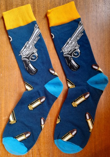 Novelty revolver socks gun - revolver,