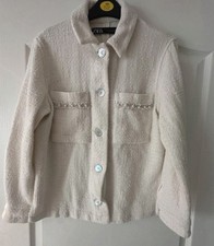 Cream Jacket Shacket Zara Size