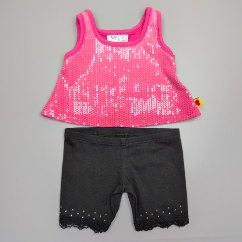 Build bear pink sequin - bear,