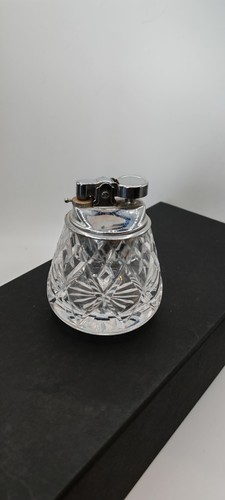 Vintage crystal table lighter - vintage,