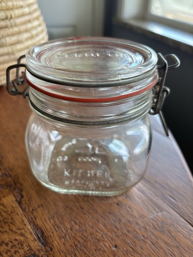 Hermetic glass canister jar - glass,