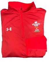 WALES RUGBY UNION Long Sleeve top UNDER ARMOUR CYMRU The Dragons adult SIZE L