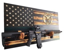 Wooden Rustic American Flag