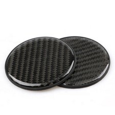2pcs Real Carbon Fiber Car Cup