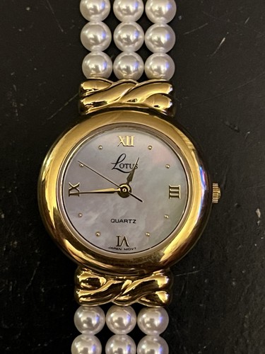 Vintage lotus pearl - vintage, bracelet
