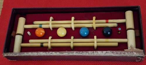 Vintage bussey table croquet - vintage,