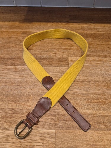 Vintage yellow canvas brown - &,