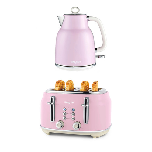 Salter retro pink kettle - retro,