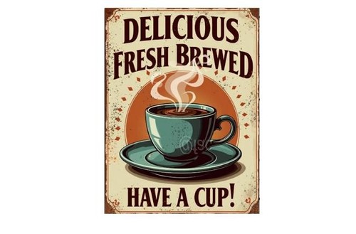 Tea retro look sign vintage - retro,