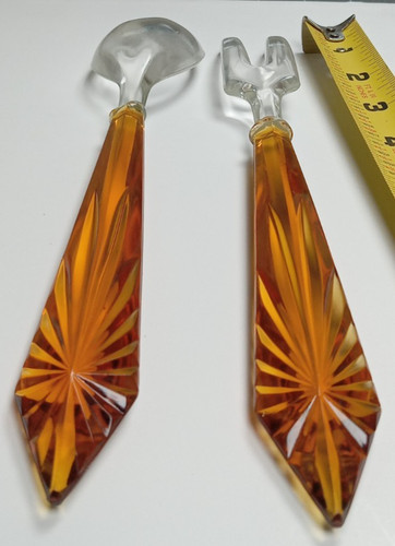Art deco glass - glass, salad