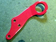 Powdercoated red aluminium