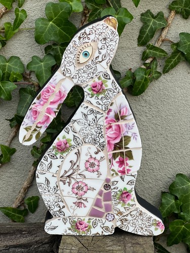 Handmade mosaic moon gazing - handmade,