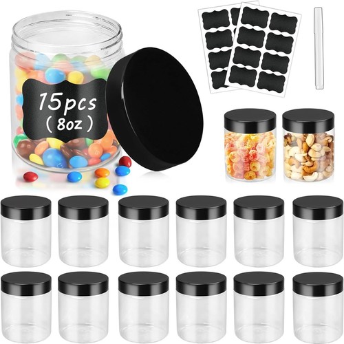Pack plastic jars - oz, with