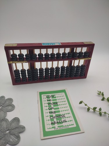 Vintage chinese wood abacus - wood,