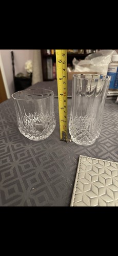 Crystal whiskey tumblers - tumblers, x6