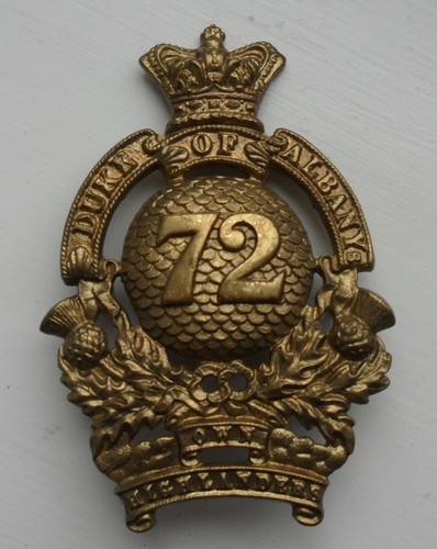 Victorian 72nd regiment - 72nd,