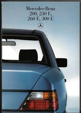Mercedes-Benz W124 200, 230E, 260E & 300E Saloon 1985-1987 UK Market Brochure