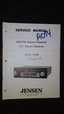 Jensen r406 service manual original book car stereo radio cassette tape player