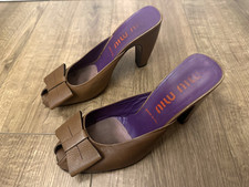 Miu Miu Brown Leather Women's