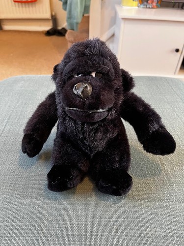 Black gorilla monkey with side - black,
