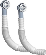 Round Overflow Pipe Kit - Adjustable 200-600mm Sink Overflow Tube for Kitchen