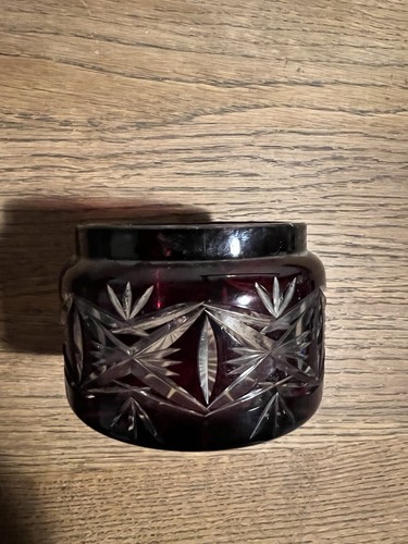 Hand cut crystal - cut, candle