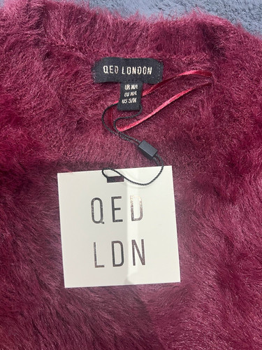 Qed london burgundy - london, fur