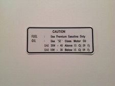 YAMAHA XT500 TT500 SR500 XT400 Fuel Tank Service DECAL STICKER 76-79  