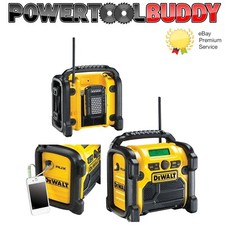 Dewalt DCR020 240v XR Compact DAB + Digital Jobsite Radio 10.8v 14.4v 18v