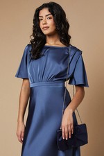 Oasis Navy Clutch Womens