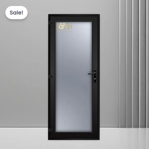 Upvc single door glass black - upvc,